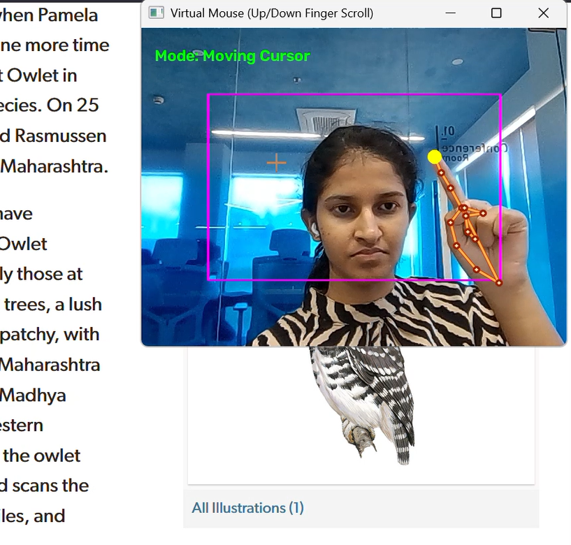 Hand Tracking Virtual Mouse App